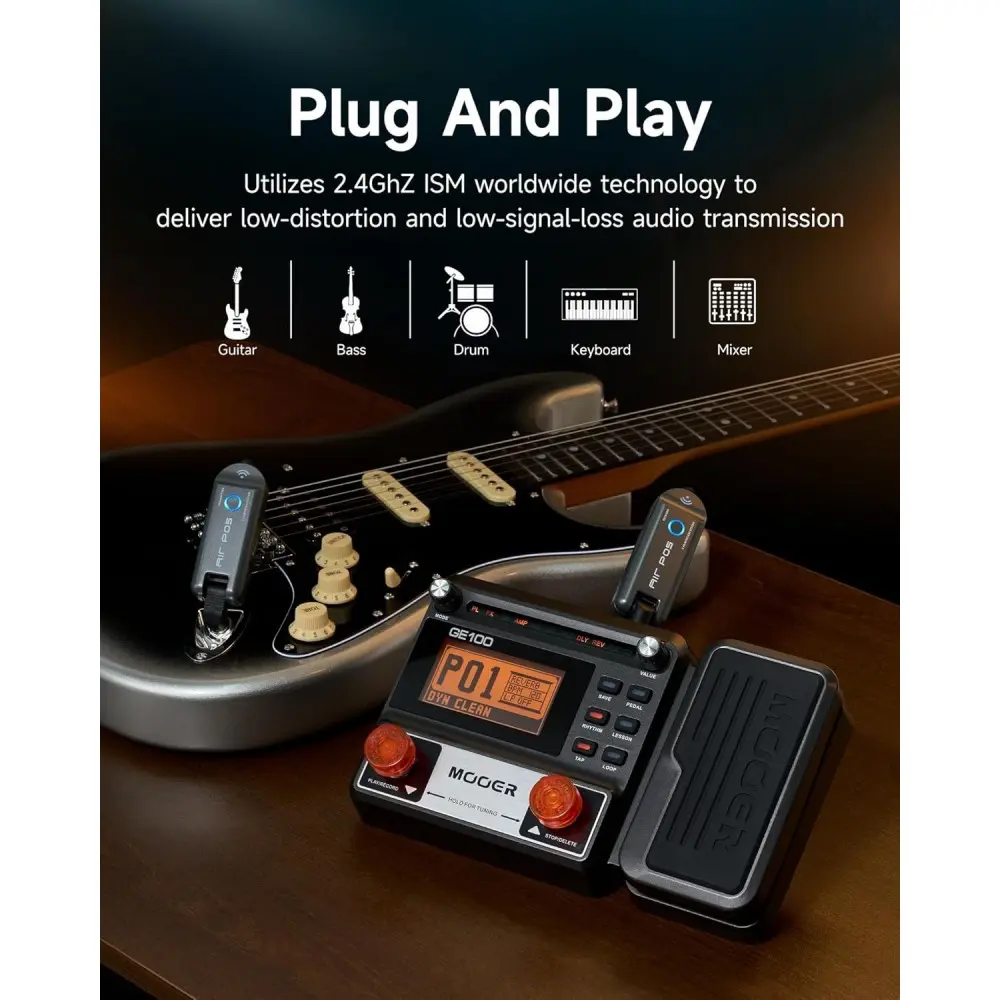 Sistema Inalambrico para Guitarra Mooer Air P05