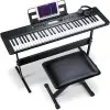 Teclado Digital Sensitivo Banqueta Soporte Microfono 61 Teclas Donner EC3095