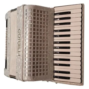 Acordeon A Botones Corelli 30 Teclas Blanco 48 Bajos HC3048(A) WH