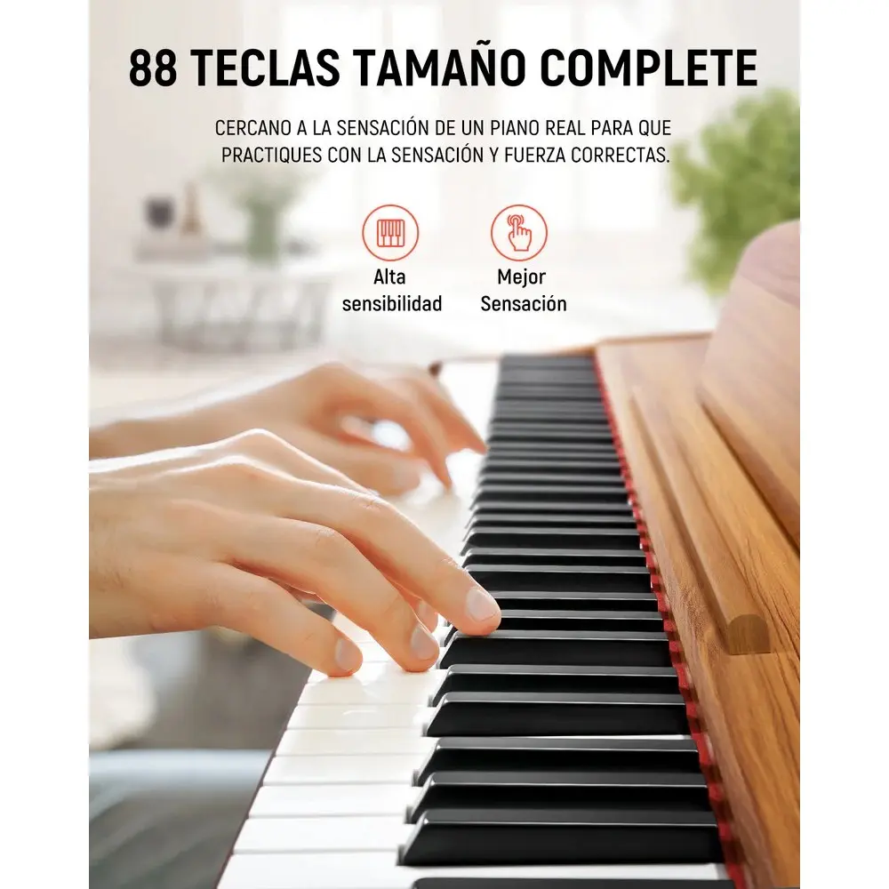 Piano Digital Color Madera 88 Teclas Donner EC3200