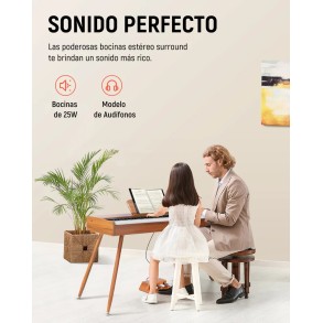 Piano Digital Color Madera 88 Teclas Donner EC3200