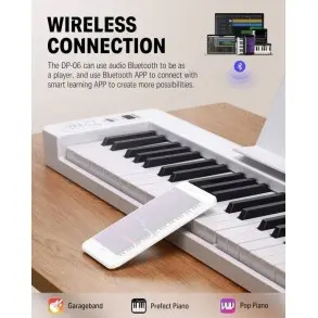 Teclado Plegable 61 Teclas Donner Dp06 Tipo Piano
