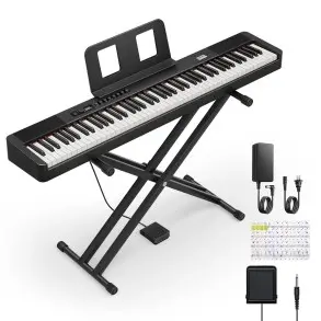 Piano Digital 88 Teclas Negro Donner EC6870