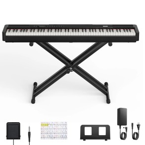 Piano Digital 88 Teclas Negro Donner EC6870