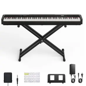 Piano Digital 88 Teclas Negro Donner EC6870