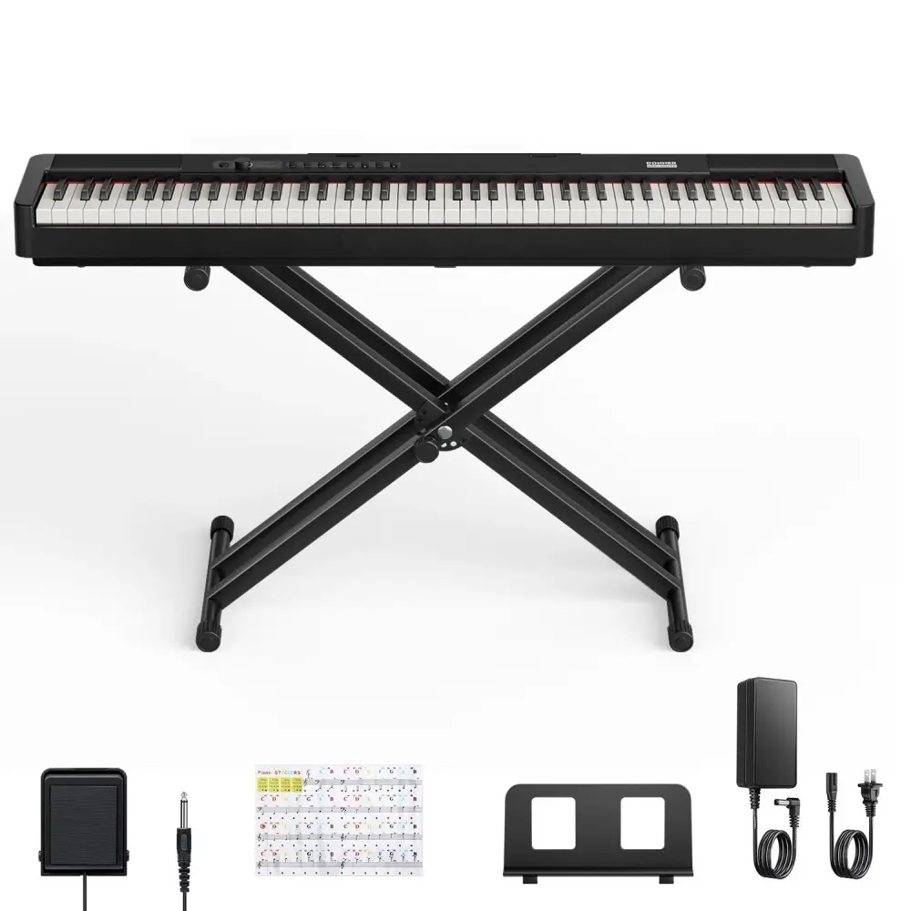 Piano Digital 88 Teclas Negro Donner EC6870