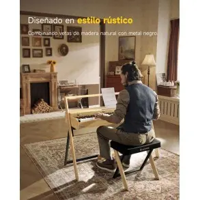 Piano Digital 88 Teclas Natural Bluetooth Donner EC7044