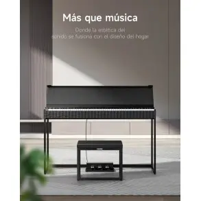 Piano Digital 88 Teclas Negro Donner EC7135