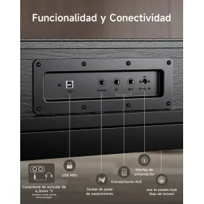 Piano Digital 88 Teclas Negro Donner EC7135