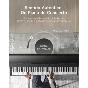 Piano Digital 88 Teclas Negro Donner EC7135