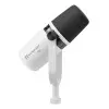 Micrófono Relacart Pm2w Blanco Podcast Dinámico Xlr Usb Tipo Mv7