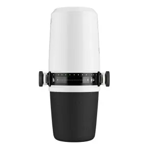 Micrófono Relacart Pm2w Blanco Podcast Dinámico Xlr Usb Tipo Mv7