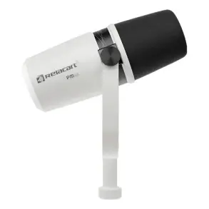 Micrófono Dinamico Relacart Pm3w Podcast Salida Xlr Con Pre +26db