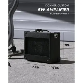 Pack Guitarra Electrica Gris con Amplificador Donner EC6961