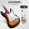 Pack Guitarra Electrica Sunburst con Amplificador Bluetooth Donner EC1098