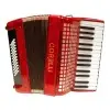 Acordeon A Botones Corelli 30 Teclas Rojo 48 Bajos HC3048(A) RD