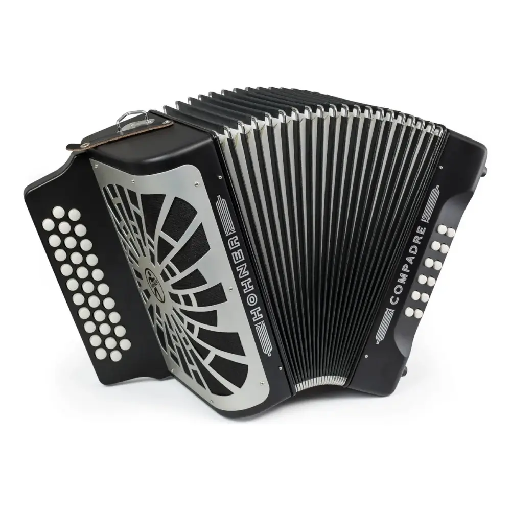 HOHNER A48221 Acordeón Diatónico Verdulero Serie Compadre Negro
