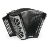 HOHNER A48221 Acordeón Diatónico Verdulero Serie Compadre Negro