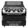 HOHNER A48221 Acordeón Diatónico Verdulero Serie Compadre Negro