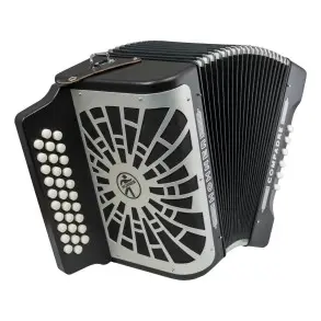 HOHNER A48221 Acordeón Diatónico Verdulero Serie Compadre Negro