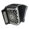 HOHNER A48221 Acordeón Diatónico Verdulero Serie Compadre Negro