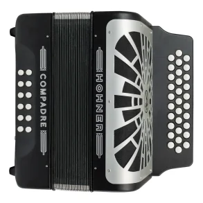 HOHNER A48221 Acordeón Diatónico Verdulero Serie Compadre Negro