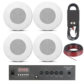 Pack Parlantes JBL CSS 4" + Potencia Bluetooth + Cable