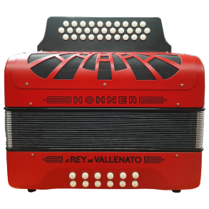 HOHNER A4924S Acordeón Diatónico Verdulero REY VALLENATO ROJO