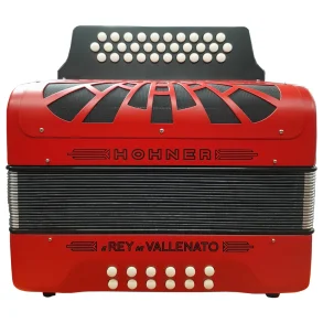 HOHNER A4924S Acordeón Diatónico Verdulero REY VALLENATO ROJO