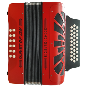 HOHNER A4924S Acordeón Diatónico Verdulero REY VALLENATO ROJO