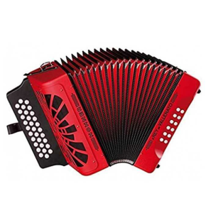 HOHNER A4924S Acordeón Diatónico Verdulero REY VALLENATO ROJO