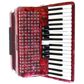 Acordeon a Piano Corelli 34 Teclas 72 Bajos con funda y correa JH2021 RD