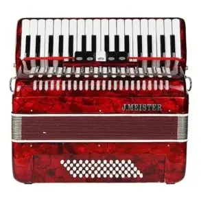 Acordeon J Meister 60 Bajos 34 Teclas 5 Registros