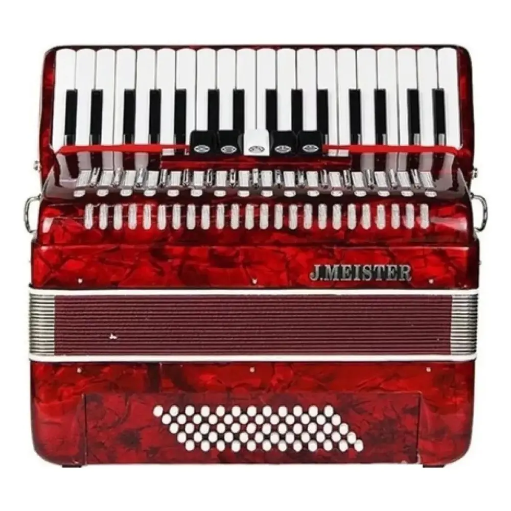 Acordeon J Meister 60 Bajos 34 Teclas 5 Registros