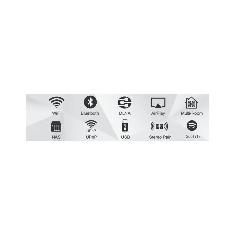 Amplificador Inteligente DSPPA AUDIO DW0250 Bluetooth Wi Fi USB
