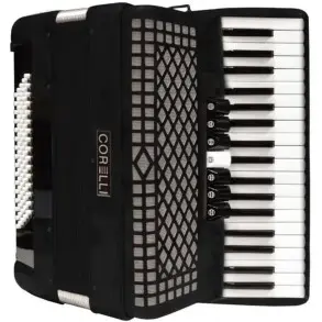 Acordeon a Piano Corelli 96 Bajos 37 Teclas con Funda y Correa JH2017 BK