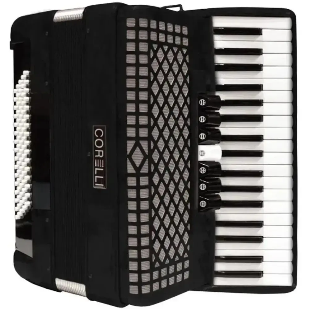 Acordeon a Piano Corelli 96 Bajos 37 Teclas con Funda y Correa JH2017 BK