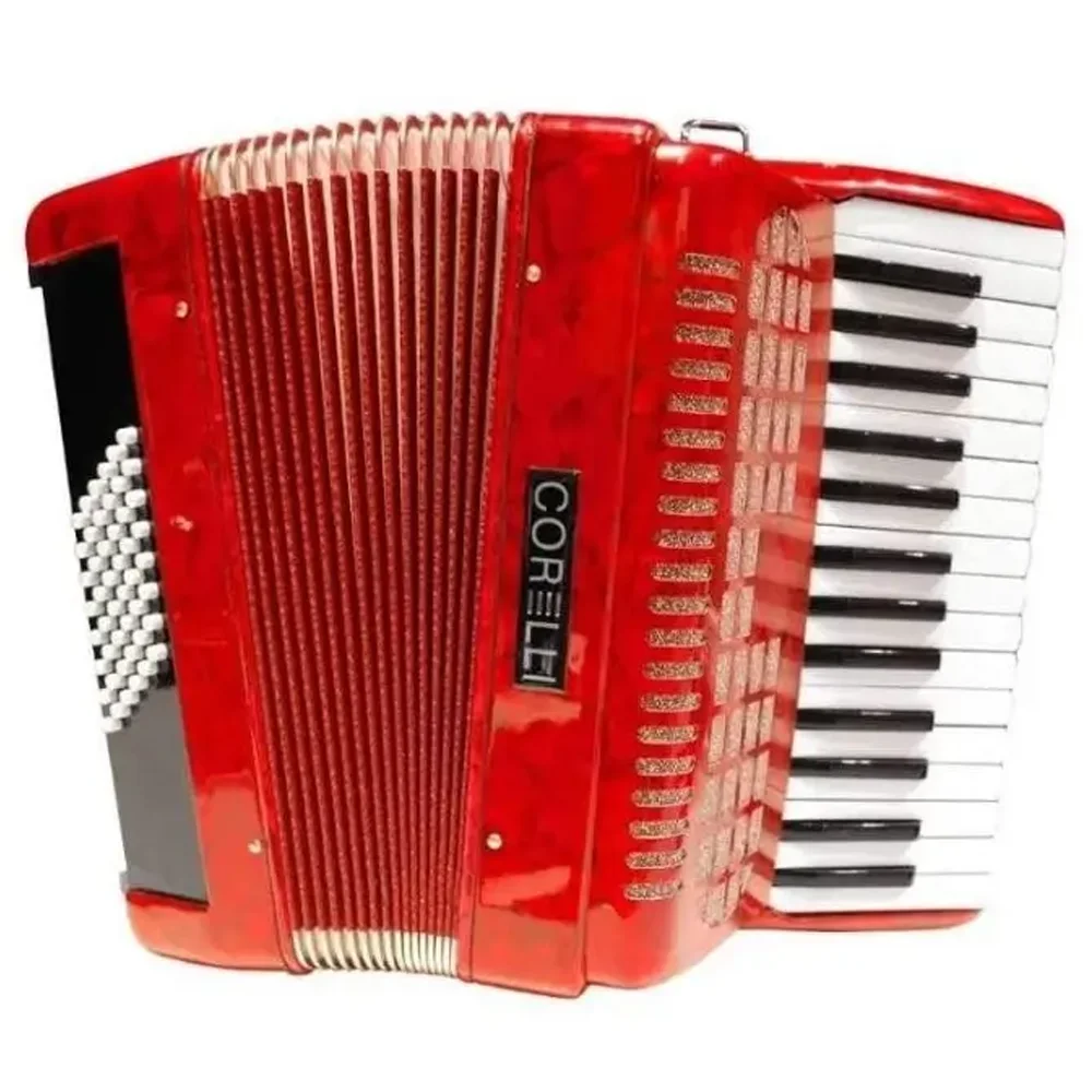Acordeon a Piano Corelli 41 Teclas 120 Bajos Con Funda JH2008 RD