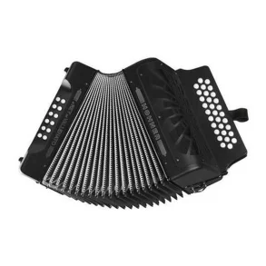 HOHNER A49421 Acordeón Diatónico Verdulero REY VALLENATO Fb Eb Negro