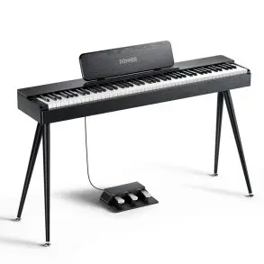 Piano Digital 88 Teclas Negro Donner EC7134