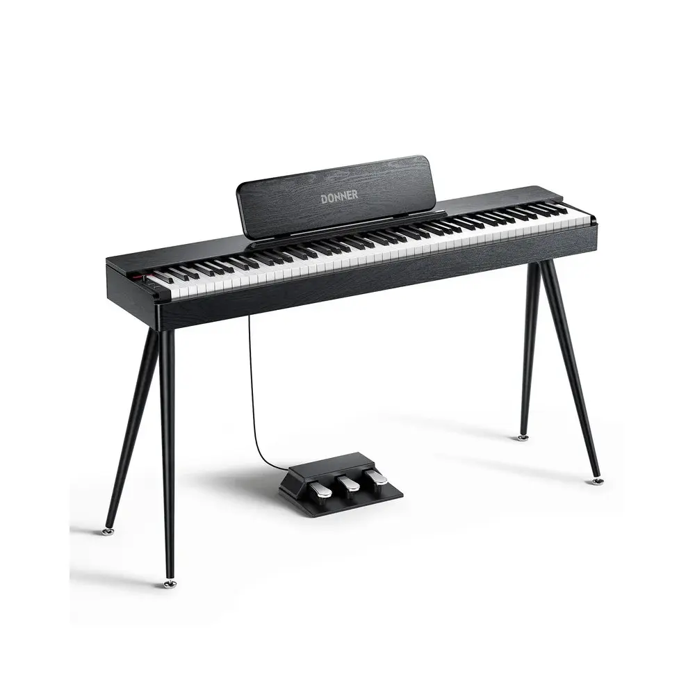 Piano Digital 88 Teclas Negro Donner EC7134