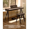 Piano Digital 88 Teclas Negro Donner EC7134