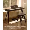 Piano Digital 88 Teclas Negro Donner EC7134