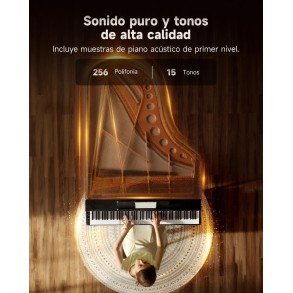 Piano Digital 88 Teclas Negro Donner EC7134
