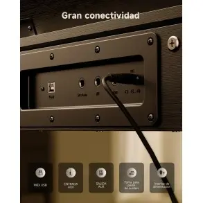 Piano Digital 88 Teclas Negro Donner EC7134