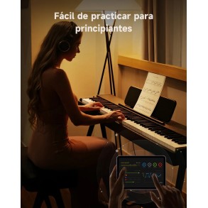 Piano Digital 88 Teclas Negro Donner EC7134