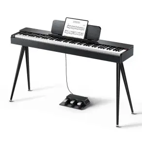 Piano Digital 88 Teclas Negro Donner EC7134