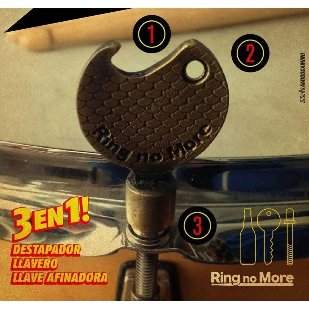 Box Drum 2 P Palos + Funda + Perfume + Llave de Afinar 3 en 1