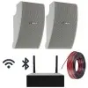 Combo Musica Parlantes Pared 5"Angulares Amplificador Smart WiFi Bluetooth