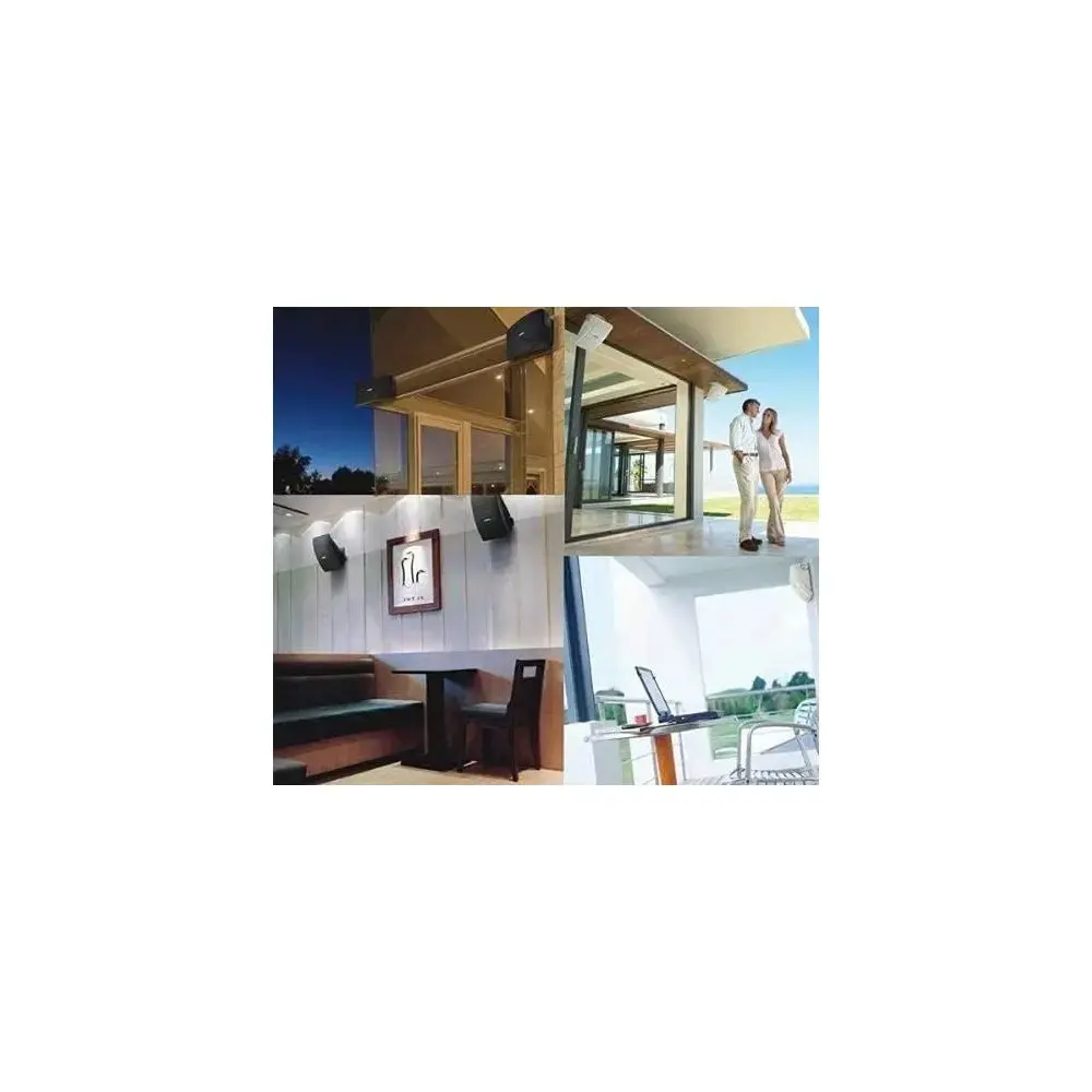 Combo Musica Parlantes Pared 5"Angulares Amplificador Smart WiFi Bluetooth